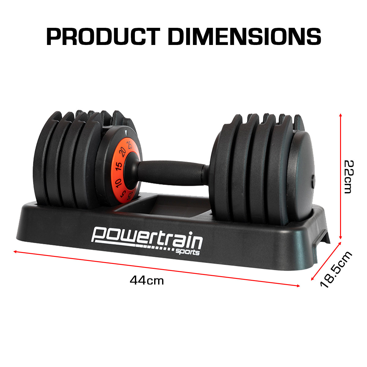 Adjustable Dumbbell Weights- 25kg