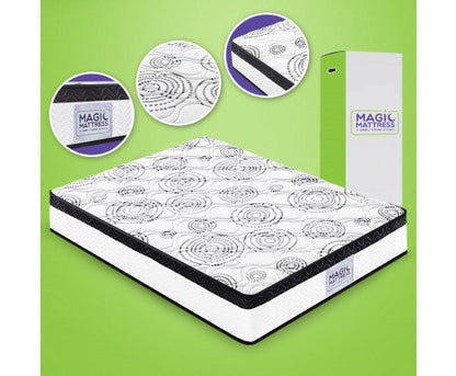 Double H&L 3 zoned pocket springs magic mattress -K/Q/D/S