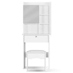 Dressing Table Stool Mirror Jewellery Cabinet Drawer White