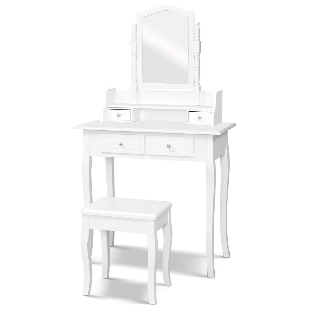early sale simple deal Dressing Table Stool Mirror Jewellery Cabinet White Tables Drawers Box Organizer