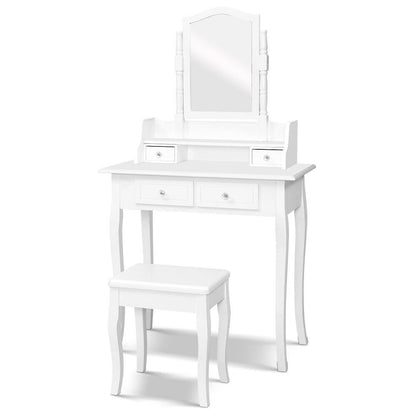 early sale simple deal Dressing Table Stool Mirror Jewellery Cabinet White Tables Drawers Box Organizer