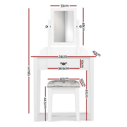 New Arrivals Dressing Table Stool Mirror Makeup Jewellery Organiser Cabinet Drawer