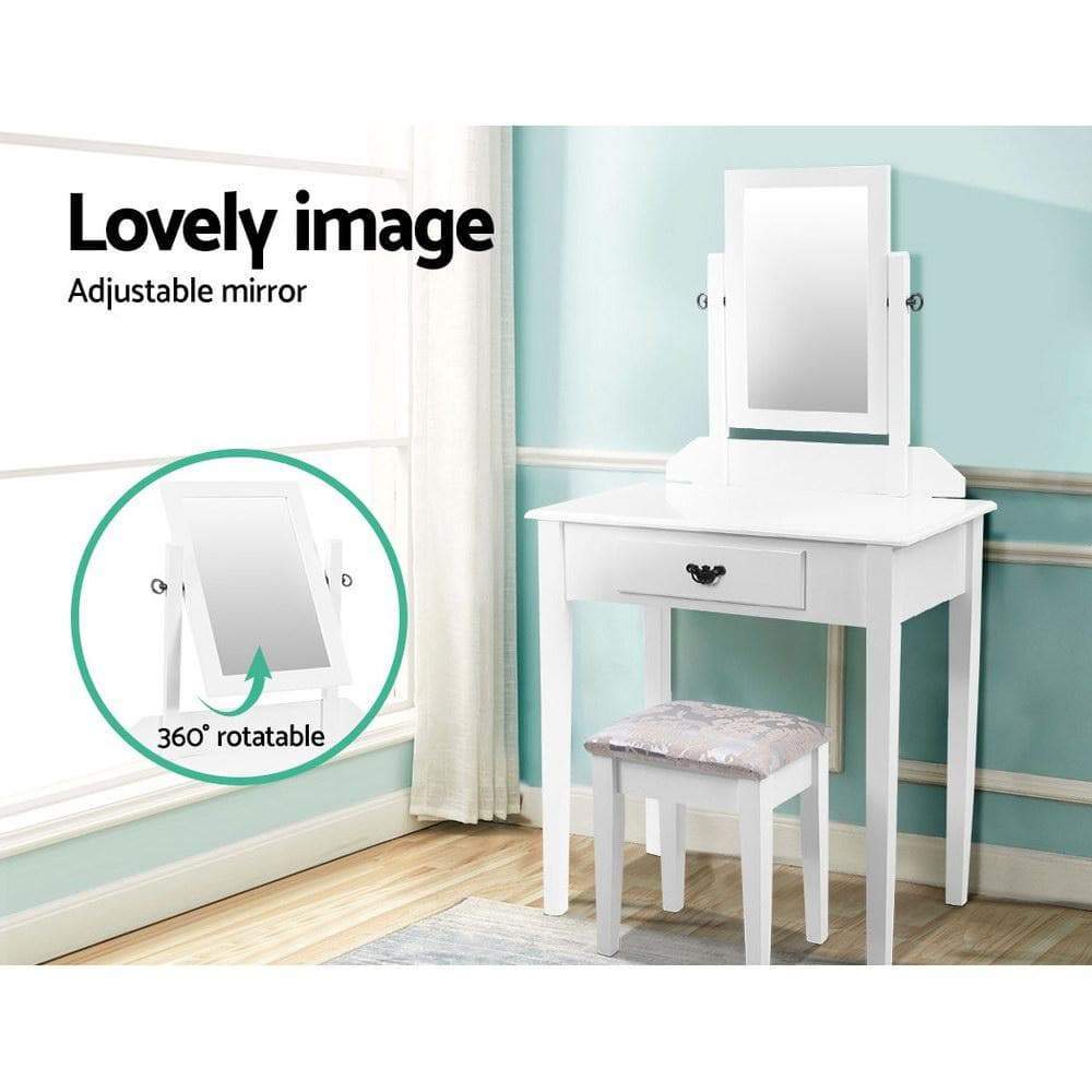 New Arrivals Dressing Table Stool Mirror Makeup Jewellery Organiser Cabinet Drawer