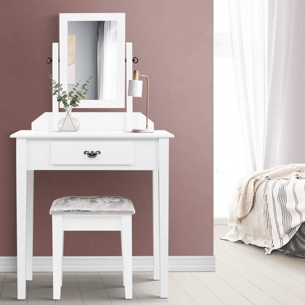 New Arrivals Dressing Table Stool Mirror Makeup Jewellery Organiser Cabinet Drawer