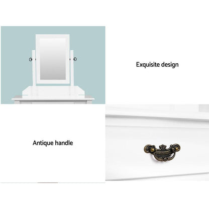 New Arrivals Dressing Table Stool Mirror Makeup Jewellery Organiser Cabinet Drawer