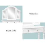 Dressing Table Stool Mirror White Mirrors Tables Jewellery Cabinet Box