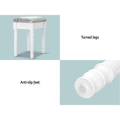 Dressing Table Stool Mirror White Mirrors Tables Jewellery Cabinet Box