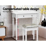 Dressing Table Stool Mirror White Mirrors Tables Jewellery Cabinet Box