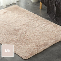 Designer Soft Shag Shaggy Floor Confetti Rug Carpet Home Decor 120x160cm Tan