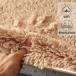 Designer Soft Shag Shaggy Floor Confetti Rug Carpet Home Decor 80x120cmTan