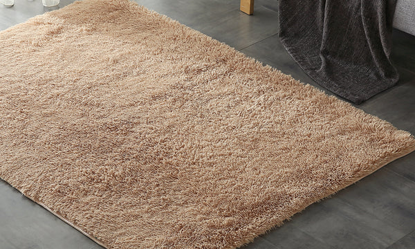  Designer Soft Shag Shaggy Floor Confetti Rug Carpet Home Decor 80x120cmTan