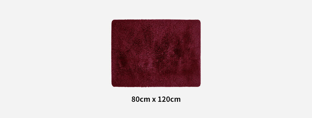 Designer Soft Shag Shaggy Floor Confetti Rug Carpet Home Decor 80x120cm Red