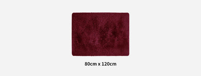 Designer Soft Shag Shaggy Floor Confetti Rug Carpet Home Decor 80x120cm Red