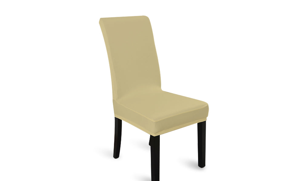 8x Stretch Elastic Chair Covers Dining Room Wedding Banquet Washable Champagne