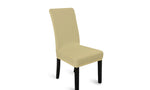 8x Stretch Elastic Chair Covers Dining Room Washable Champagne
