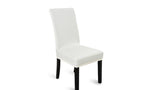 8x Stretch Elastic Chair Covers Dining Room Wedding Banquet Washable White