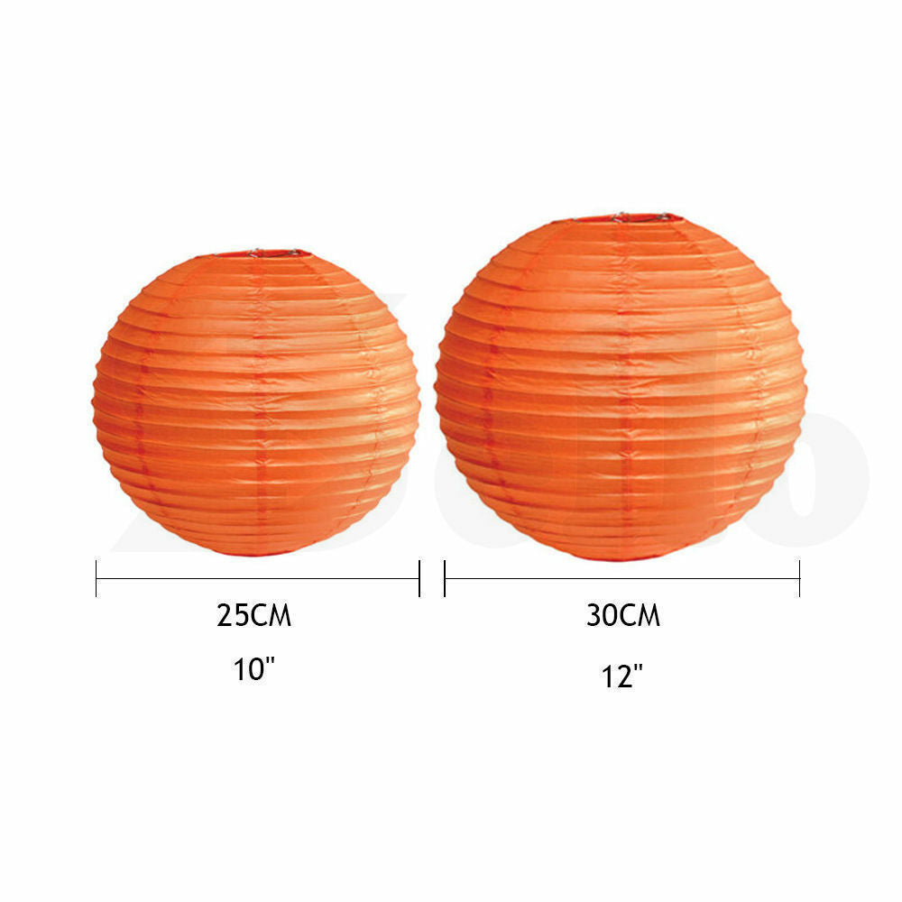 12" Paper Lanterns for Wedding Party Festival Decoration - Blue and White Colours