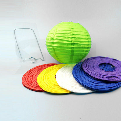12" Paper Lanterns for Wedding Party Festival Decoration - Blue and White Colours