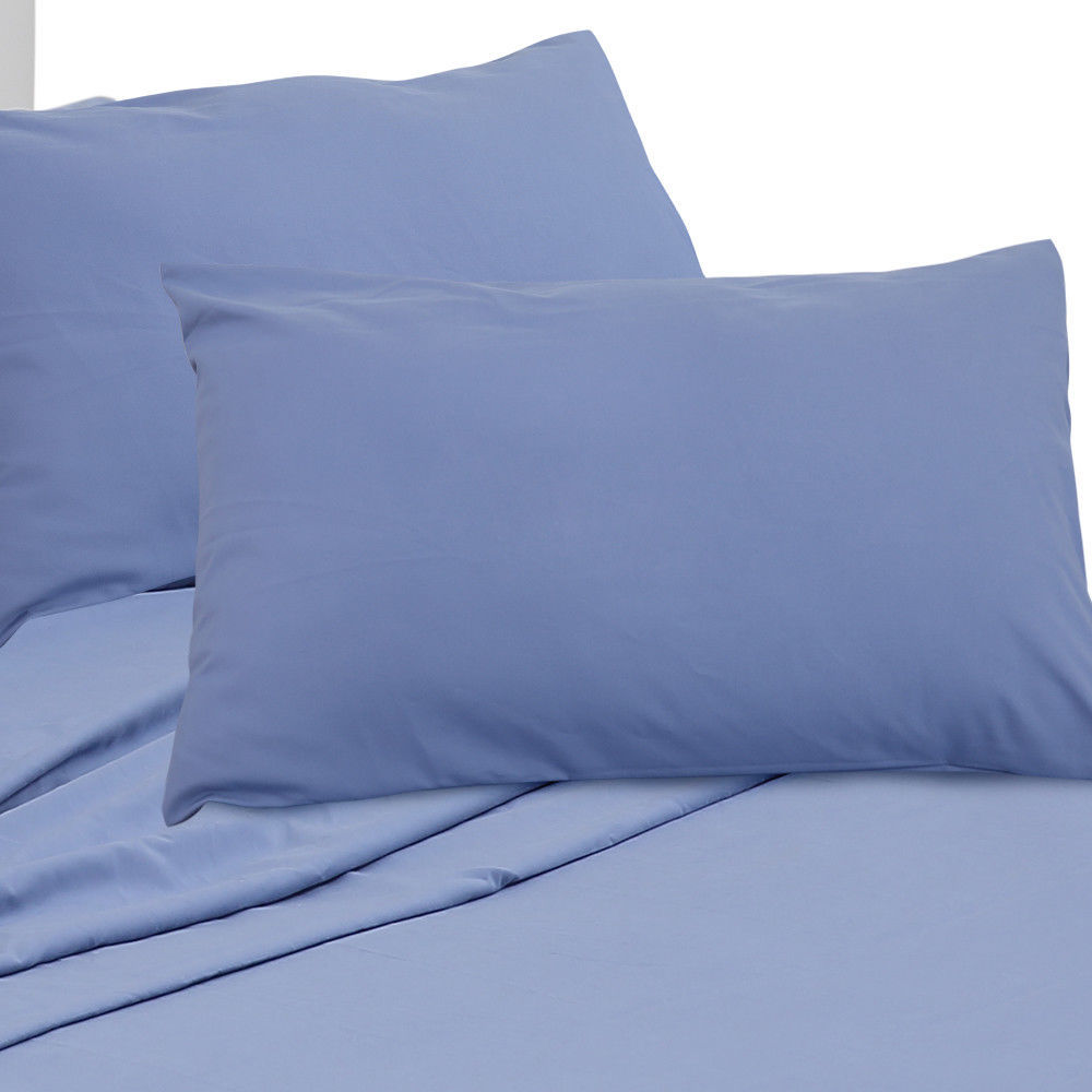 Queen / King / Super King 4 Piece Bed Sheet Set Flat Fitted Pillowcase