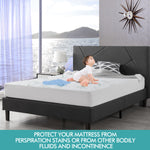 Fitted Waterproof Bed Mattress Protectors Covers Queen