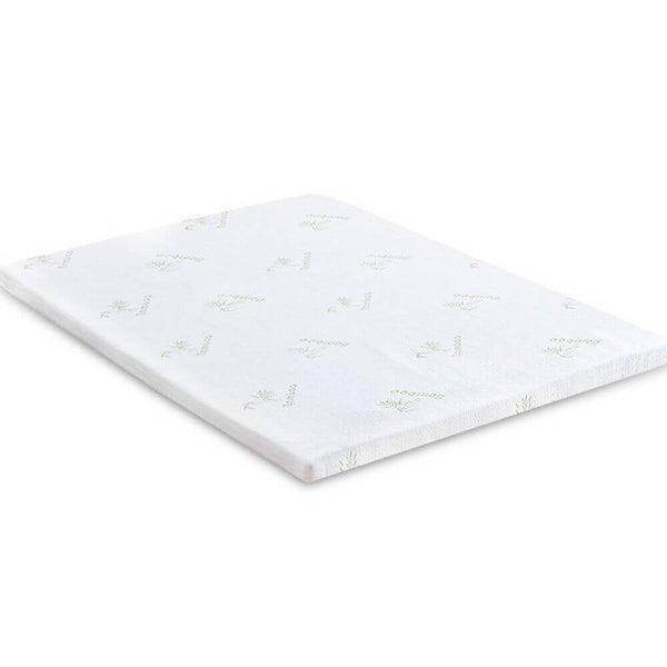  8cm Thickness Cool Gel Memory Foam Mattress Topper Bamboo Fabric Double
