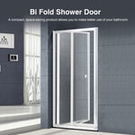 Shower Screen Screens Door Seal Enclosure Glass Panel Foldable 760x1900mm