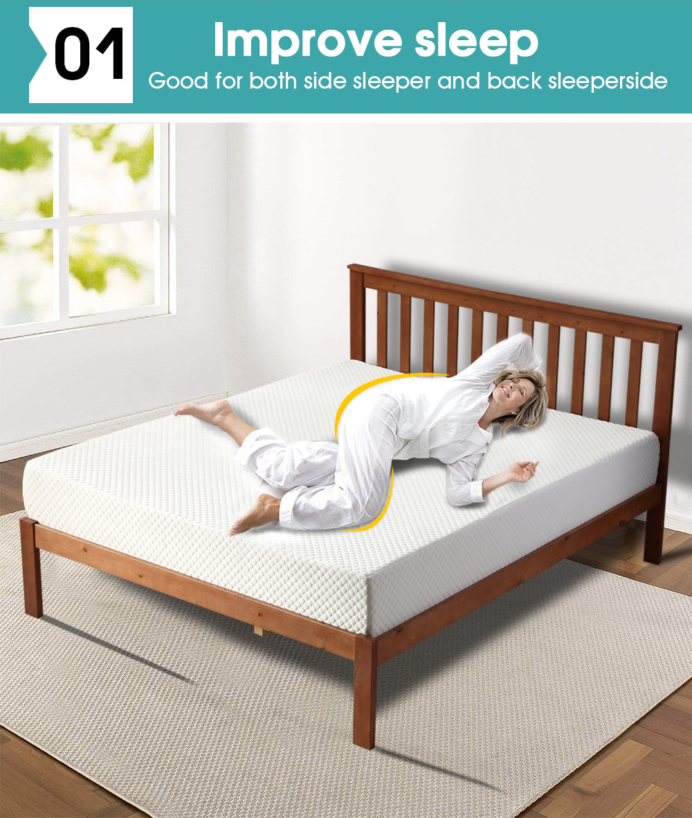 Memory Foam Mattress Topper 25cm Comfort  Washable Cover King