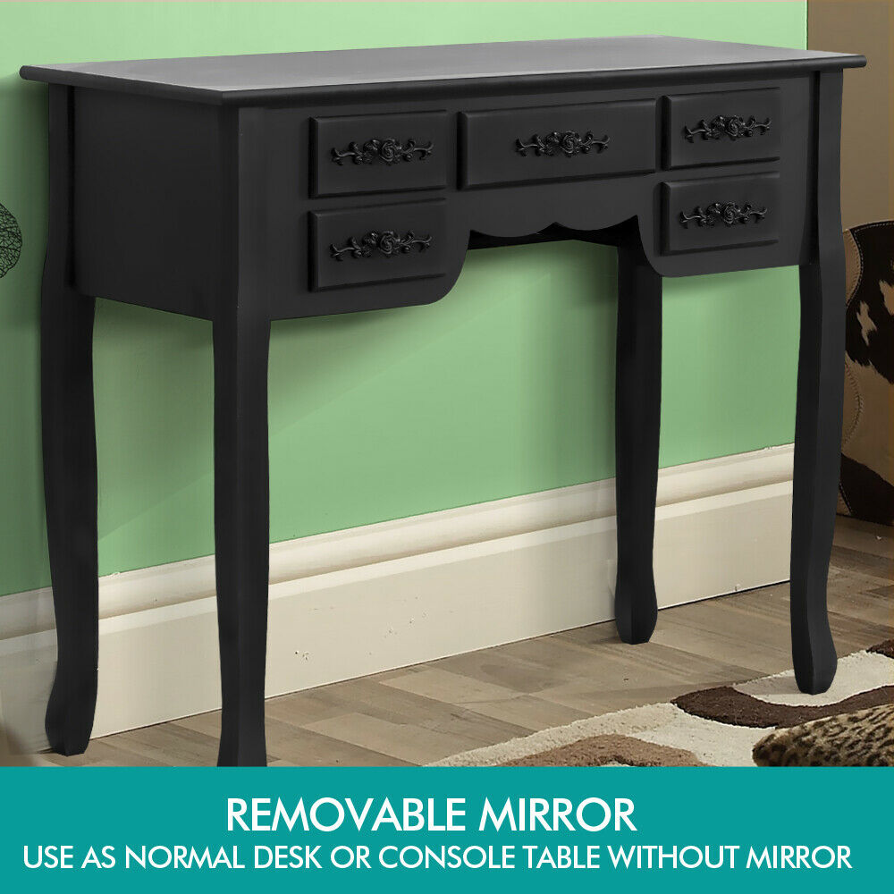 Dressing Table Stool Mirror Drawer Cabinet Jewellery Organizer Bedroom