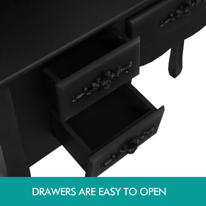 Dressing Table Stool Mirror Drawer Cabinet Jewellery Organizer Bedroom