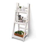 3 Tier Ladder Shelf Stand Storage Book