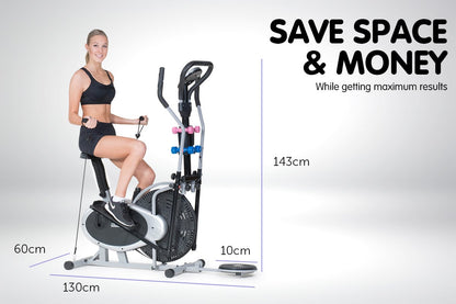 7-In-1 Elliptical Cross Trainer and Exercise Bike