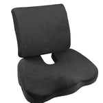 Memory Foam Seat Cushion Lumbar Back Support Orthoped Car Office Pain Relief