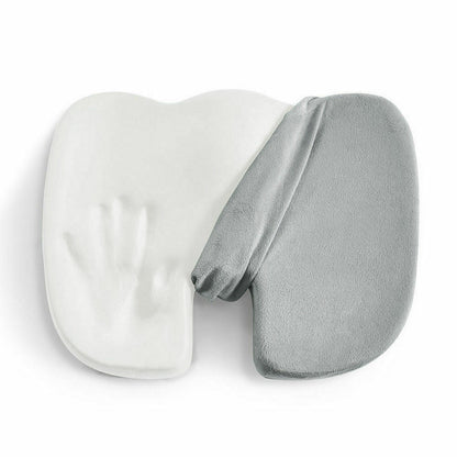 Memory Foam Seat Cushion Lumbar Back Support Orthoped Office Pain Relief Grey