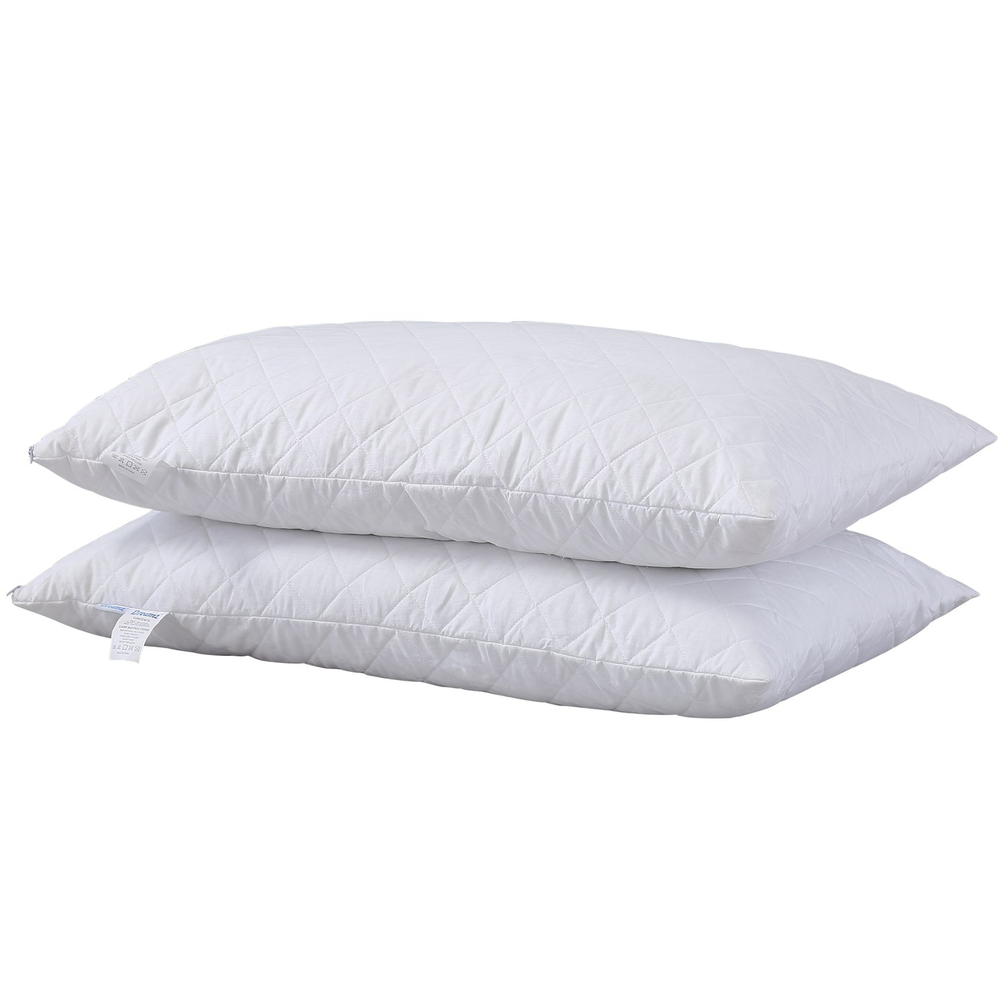 Pillow Protector Pillowcase Cases Cover Cotton Quilted Soft Standard x2
