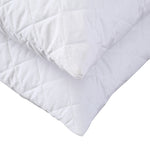 Pillow Protector Pillowcase Cases Cover Cotton Quilted Soft Standard x2