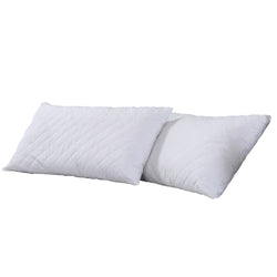 Pillow Protector Pillowcase Cases Cover Cotton Quilted Soft Standard x2