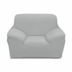 Easy Fit Stretch Couch Sofa Slipcovers Protectors Covers 1 Seater Grey