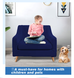 Couch Sofa Seat Covers Stretch Protectors Slipcovers 1 Seater Navy