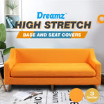 Couch Sofa Seat Covers Stretch Protectors Slipcovers 3 Seater Orange