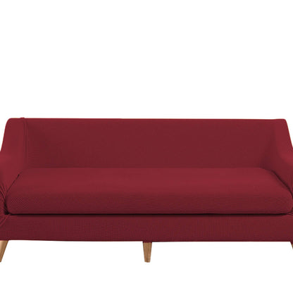 Couch Sofa Seat Covers Stretch Protectors Slipcovers 4 Seater Wine