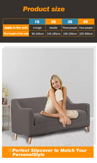 Couch Stretch Sofa Lounge Cover Protector Slipcover 2 Seater Chocolate