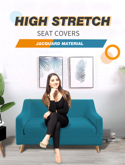 Couch Stretch Sofa Lounge Cover Protector Slipcover 2 Seater Green