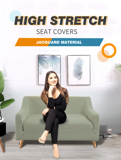 Couch Stretch Sofa Lounge Cover Protector Slipcover 2 Seater Khaki