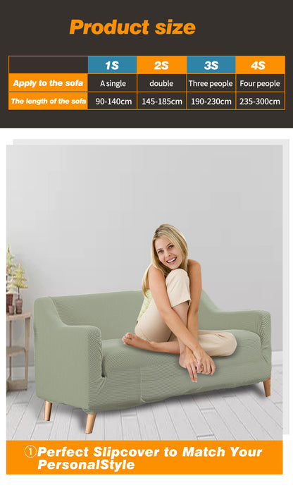 Couch Stretch Sofa Lounge Cover Protector Slipcover 2 Seater Khaki