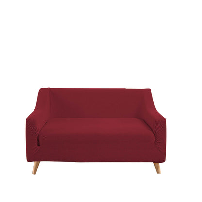Couch Stretch Sofa Lounge Cover Protector Slipcover 2 Seater Wine