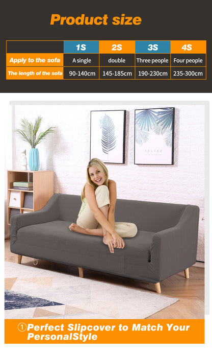 Couch Stretch Sofa Lounge Cover Protector Slipcover 4 Seater Chocolate