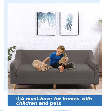 Couch Stretch Sofa Lounge Cover Protector Slipcover 4 Seater Chocolate
