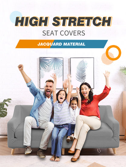 Couch Stretch Sofa Lounge Cover Protector Slipcover 4 Seater Grey