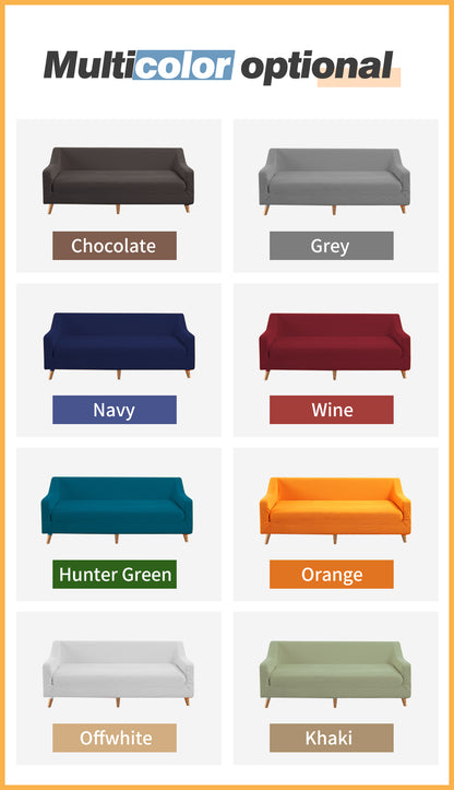 Couch Stretch Sofa Lounge Cover Protector Slipcover 4 Seater Orange