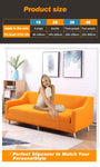 Couch Stretch Sofa Lounge Cover Protector Slipcover 4 Seater Orange